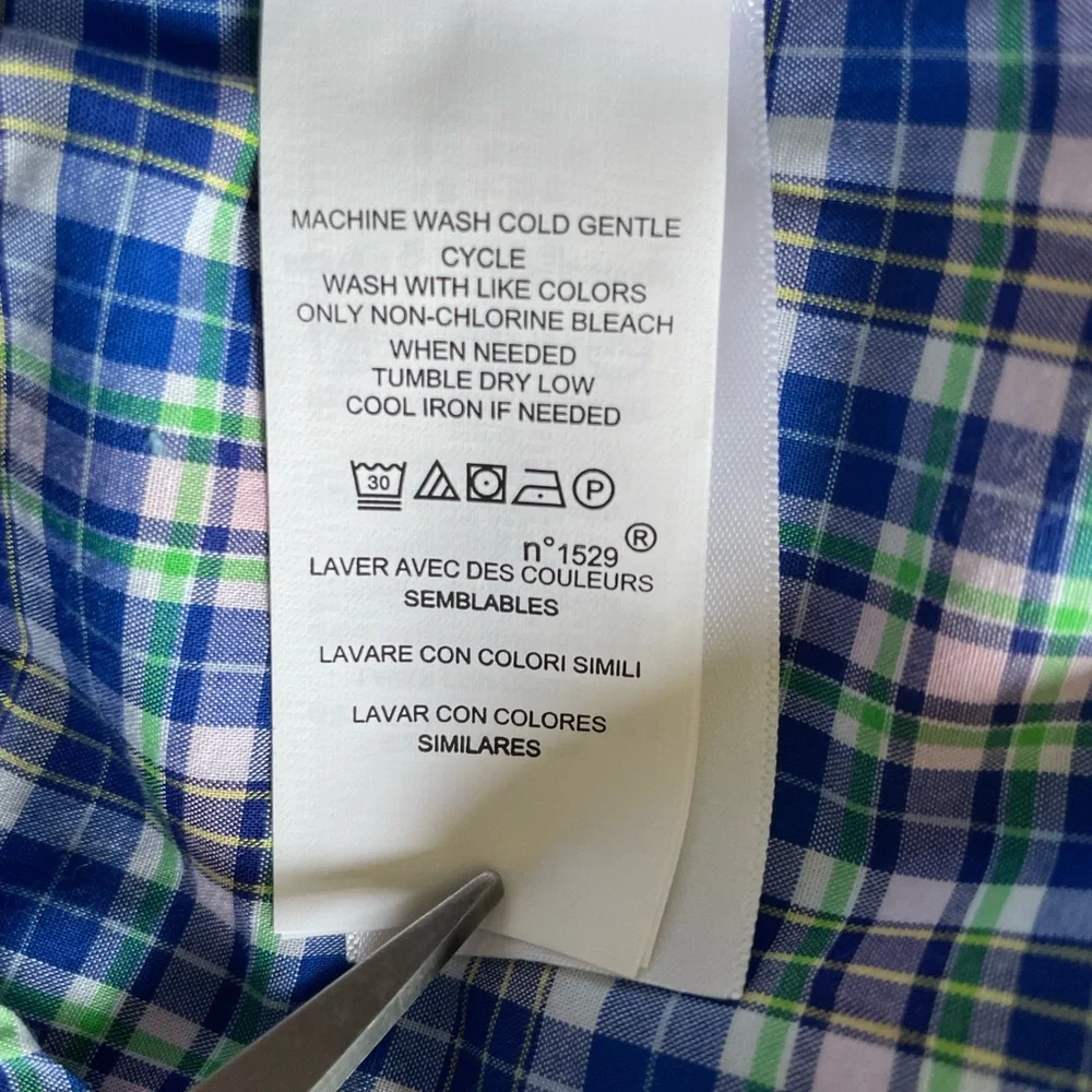 NWT Ralph Lauren Boys Plaid Shirt, Size L-14/16